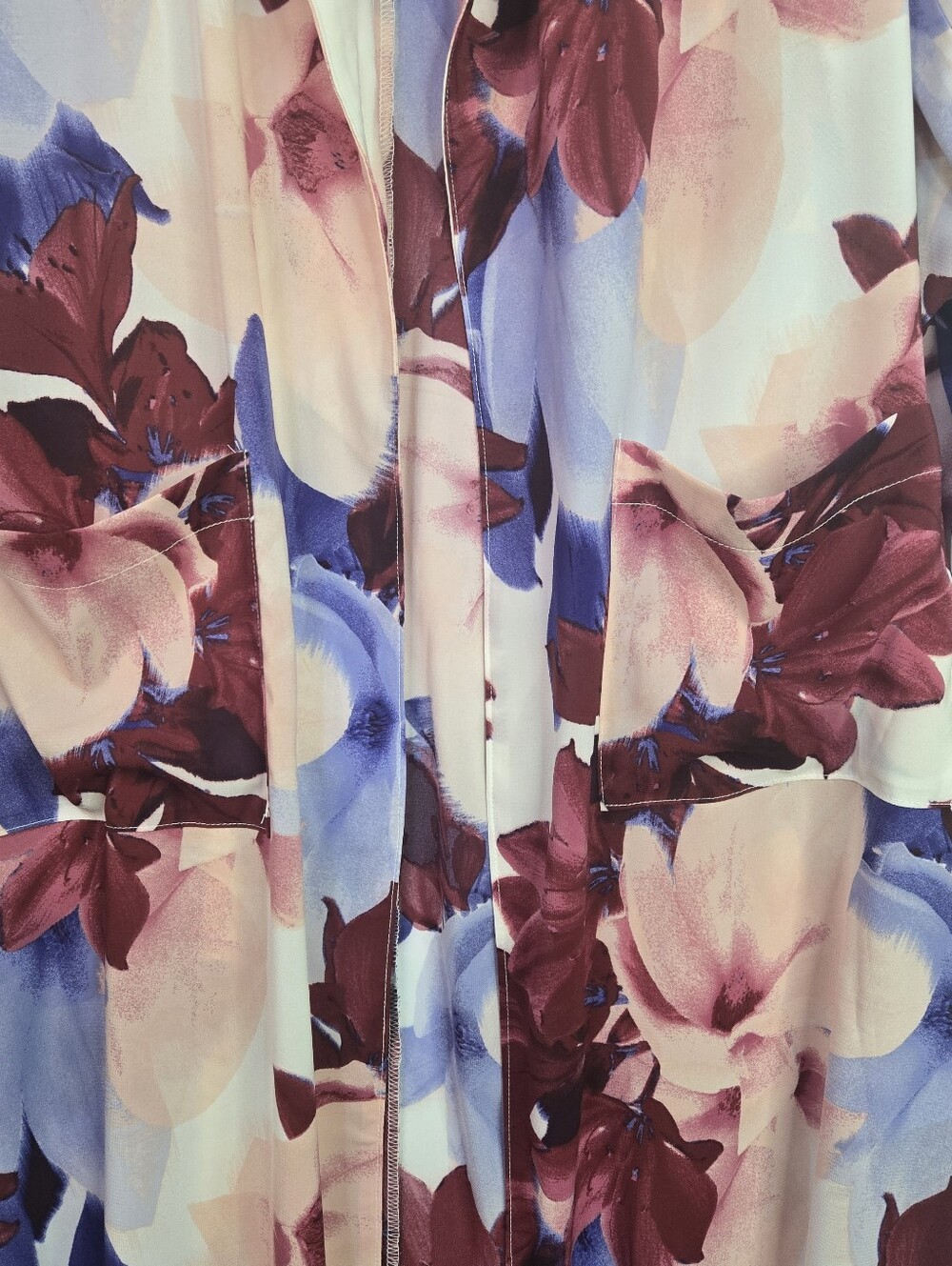 G.I.L.I. Size XXS (Fits XS) Petite open front feminine floral kimono/duster NWT - Picture 12 of 14